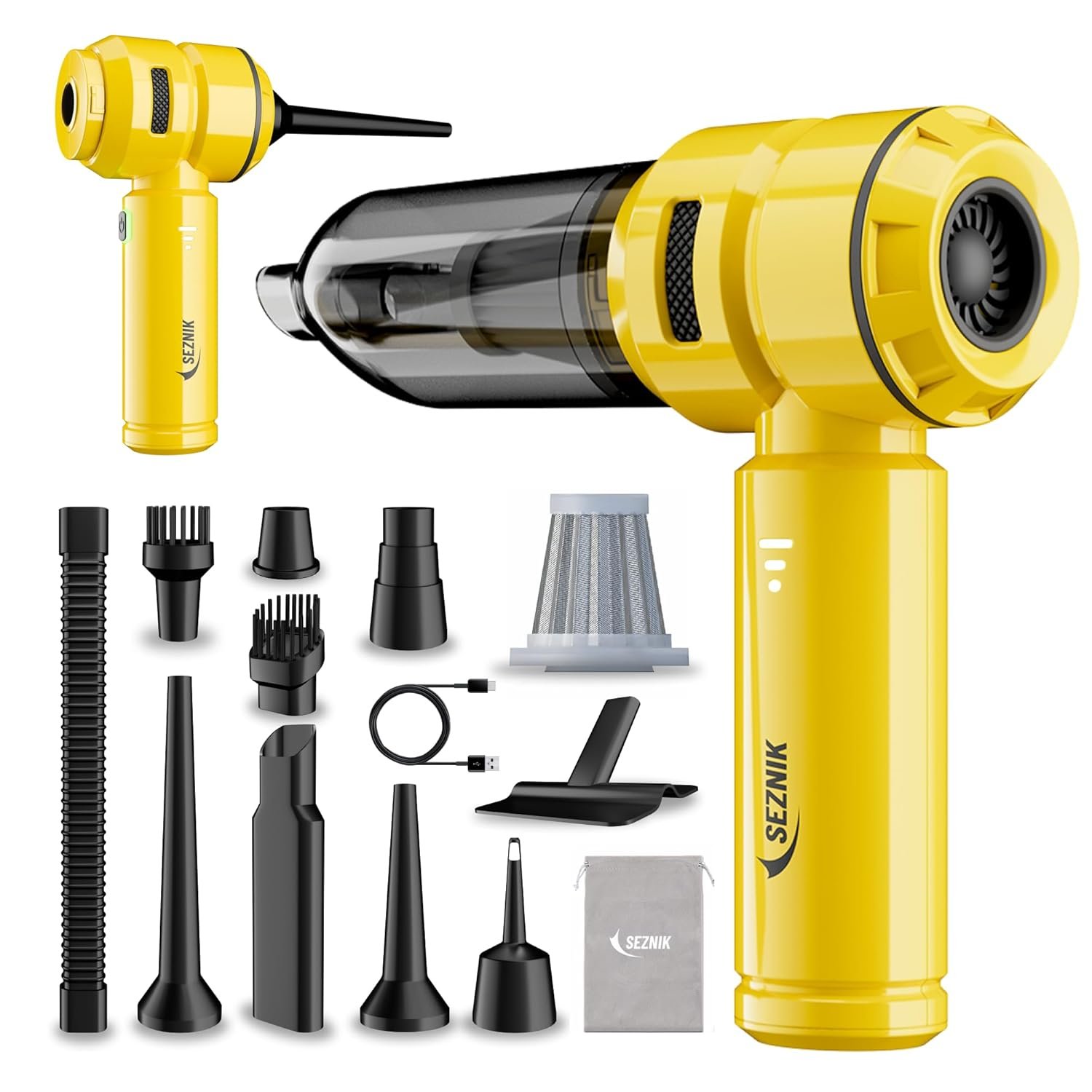 SEZNIK Mustangg 4-in-1 Cordless Vacuum and Blower car vacuum cleaner