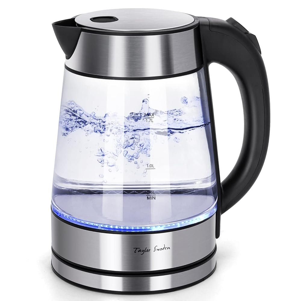 Taylor Swoden 1.7L glass electric kettle