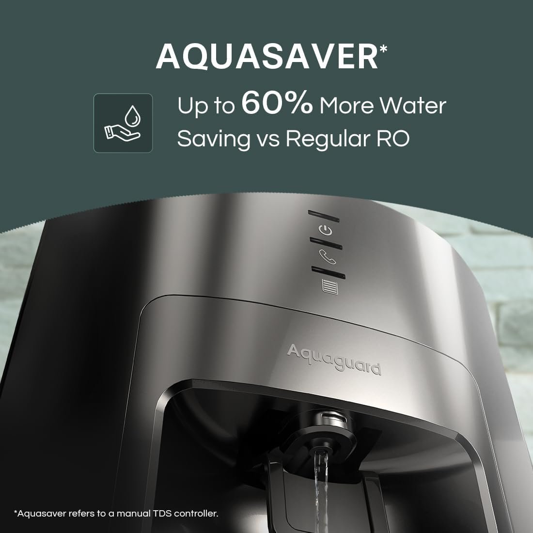 Just Over Budget: Aquaguard Sure Delight NXT RO+UV+UF Aquasaver detail view