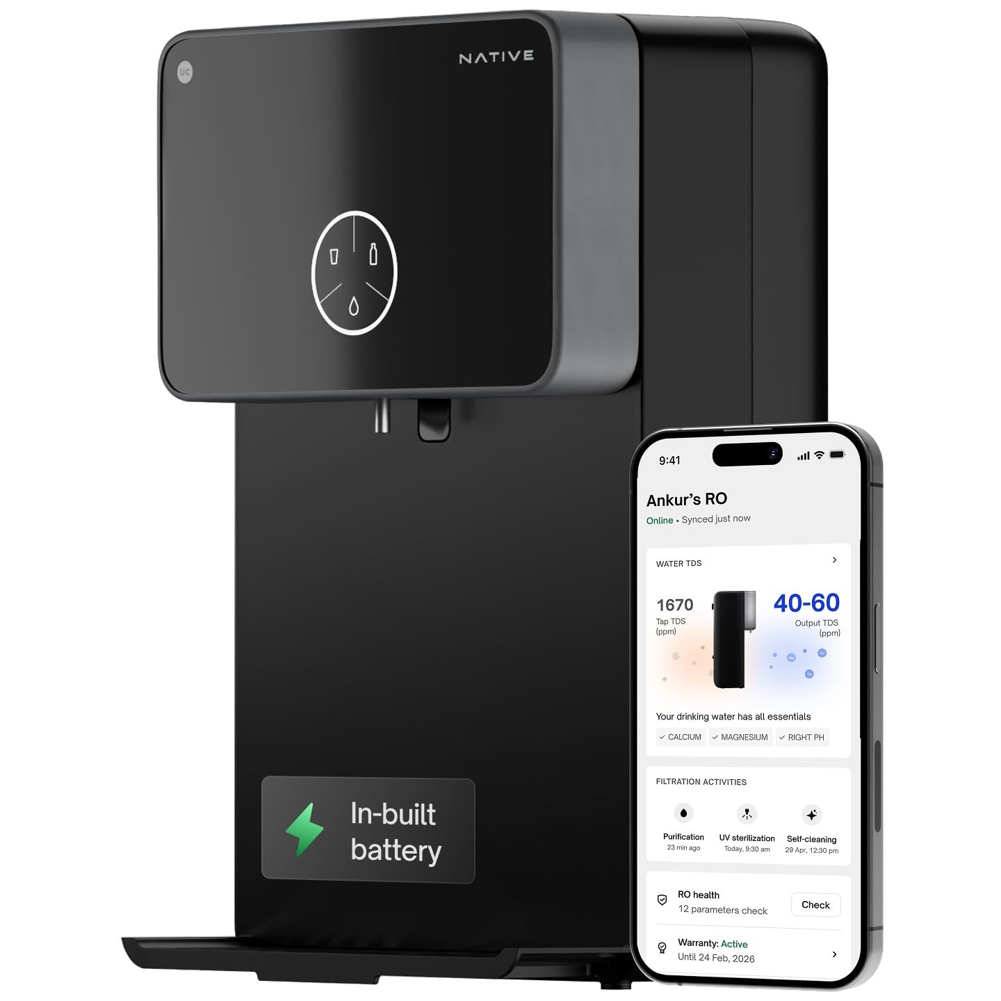 Native M2 Pro RO water purifier